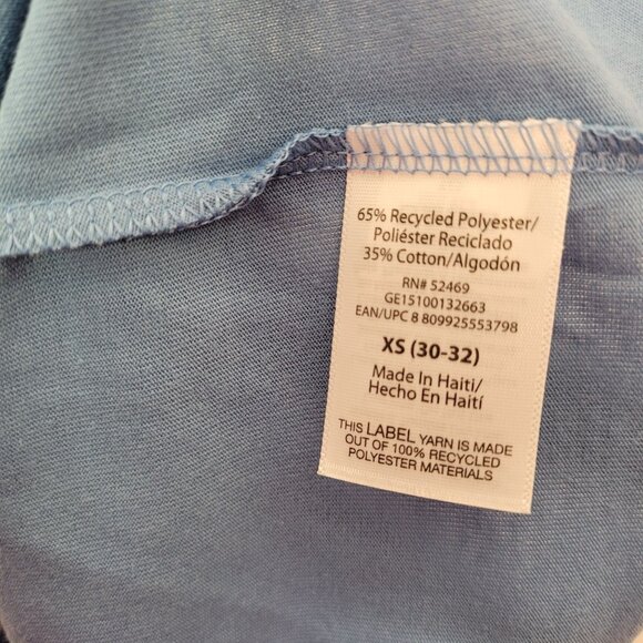 George Men's Crew Neck Short Sleeve Moisture Wicking Tee Blue Ash X-Small - Picture 7 of 7